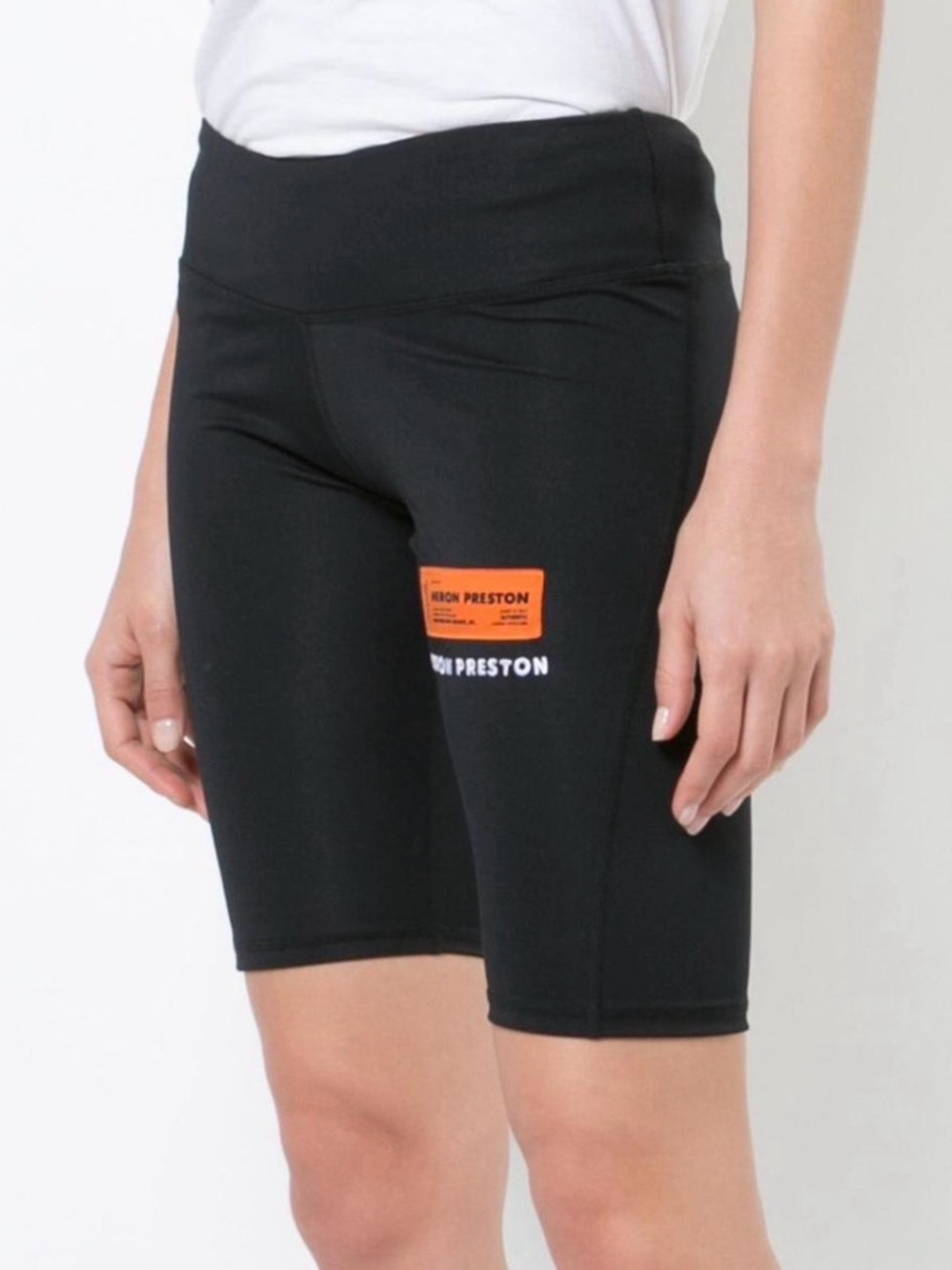 Heron Preston Black Logo Cycling Biker Shorts